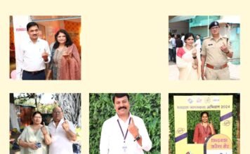 कलेक्टर शीलेन्द्र सिंह और एसपी मनीष खत्री ने किया मतदान